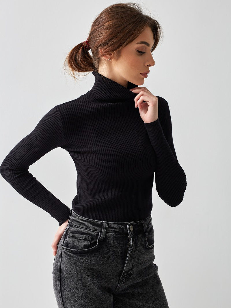 Turtleneck sweaters bottoming shirt autumn turtleneck pullover women