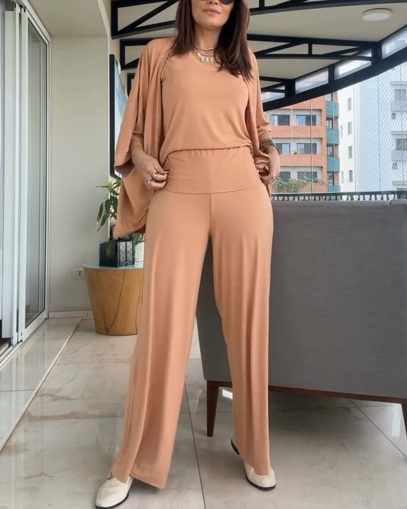 Casual home three piece set