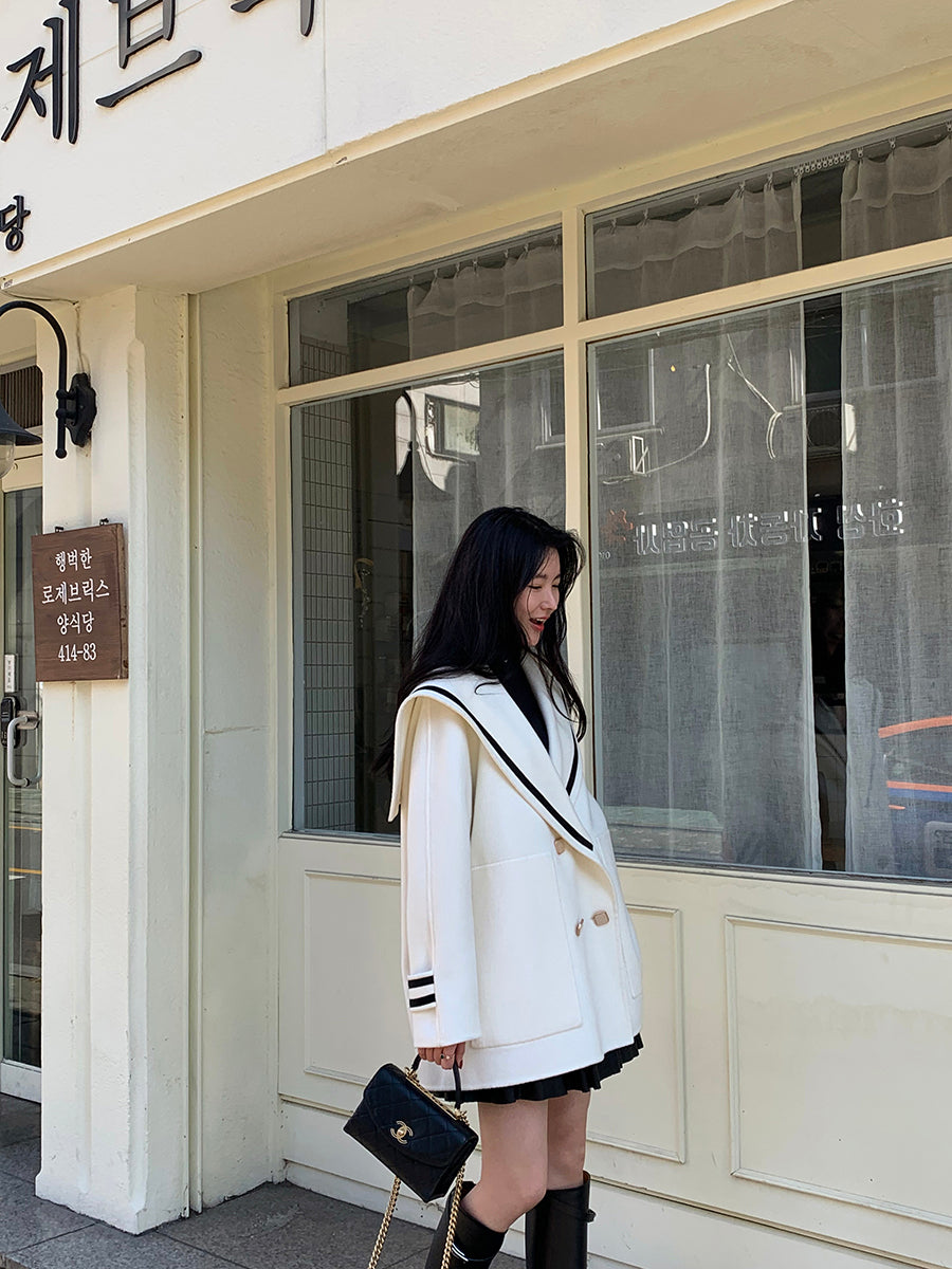 Vintage Faux Cashmere Tweed Button Jacket