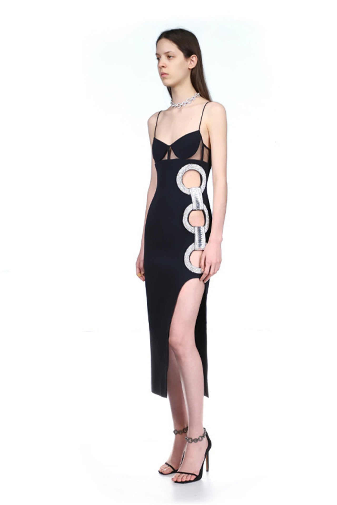 Clara Hollow Midi Dress