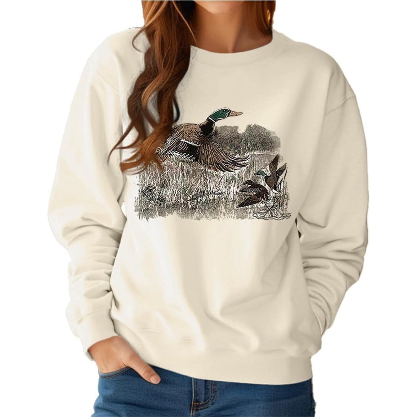 🦆Women's Vintage Mallard Duck Sweatshirt(Buy 2 Free Shipping)