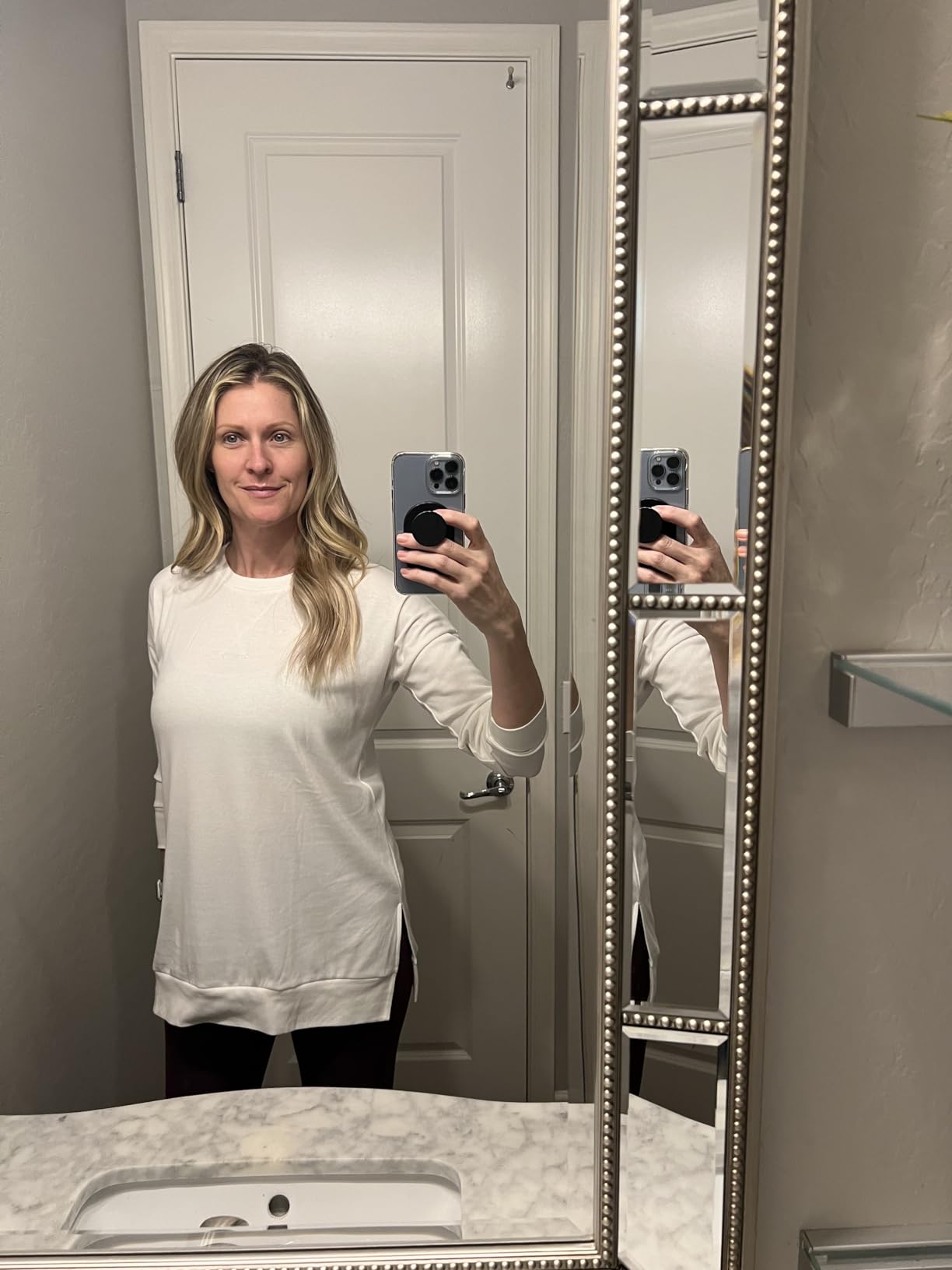 2025 Spring Women's Loose Long-Sleeved Shirt With Side Slits (Buy 3 Free Shipping)