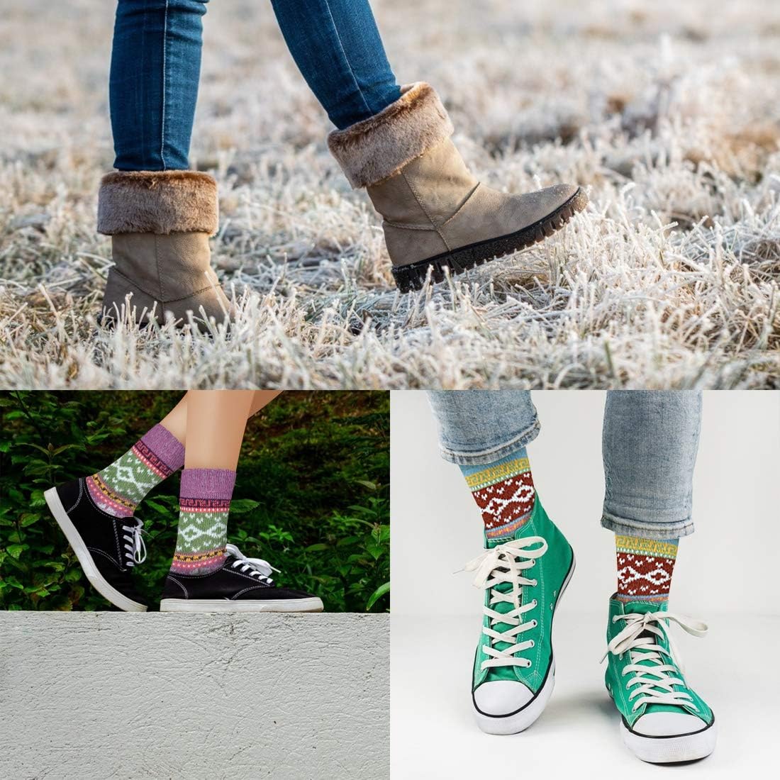 Women’s Winter Wool Socks - Warm, Cozy Christmas Gifts