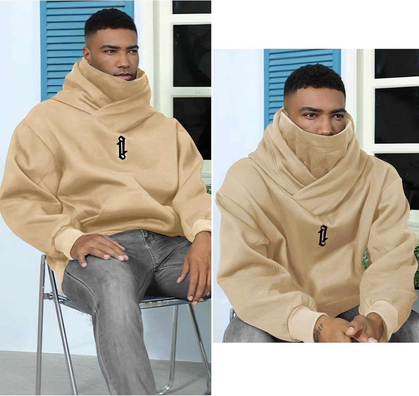 Men's Long Sleeve Fleece Hoodie Lightweight Tech Wear Soft Cotton Pullover Unisex Casual Hooded Sweatshirts