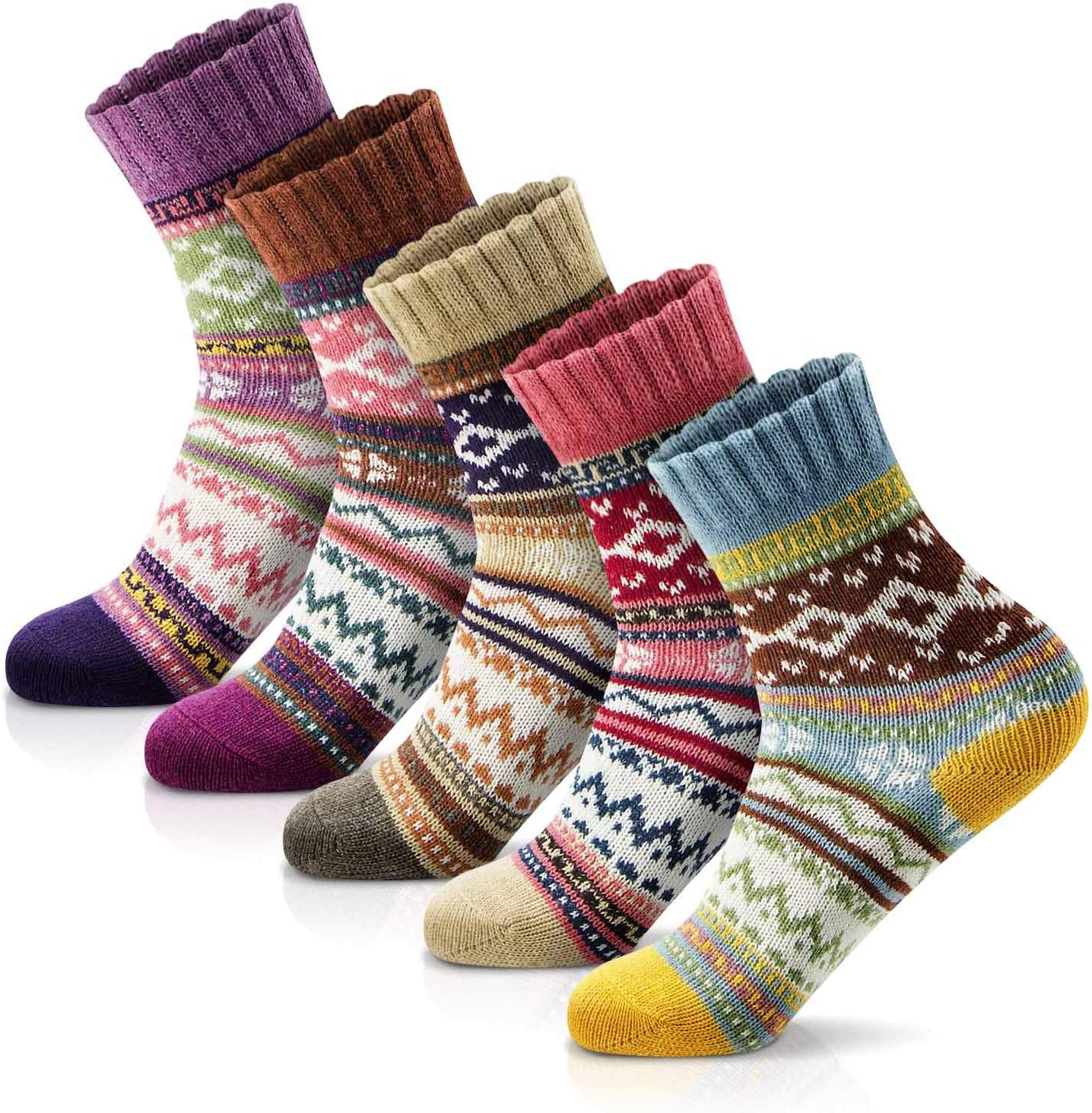 Women’s Winter Wool Socks - Warm, Cozy Christmas Gifts