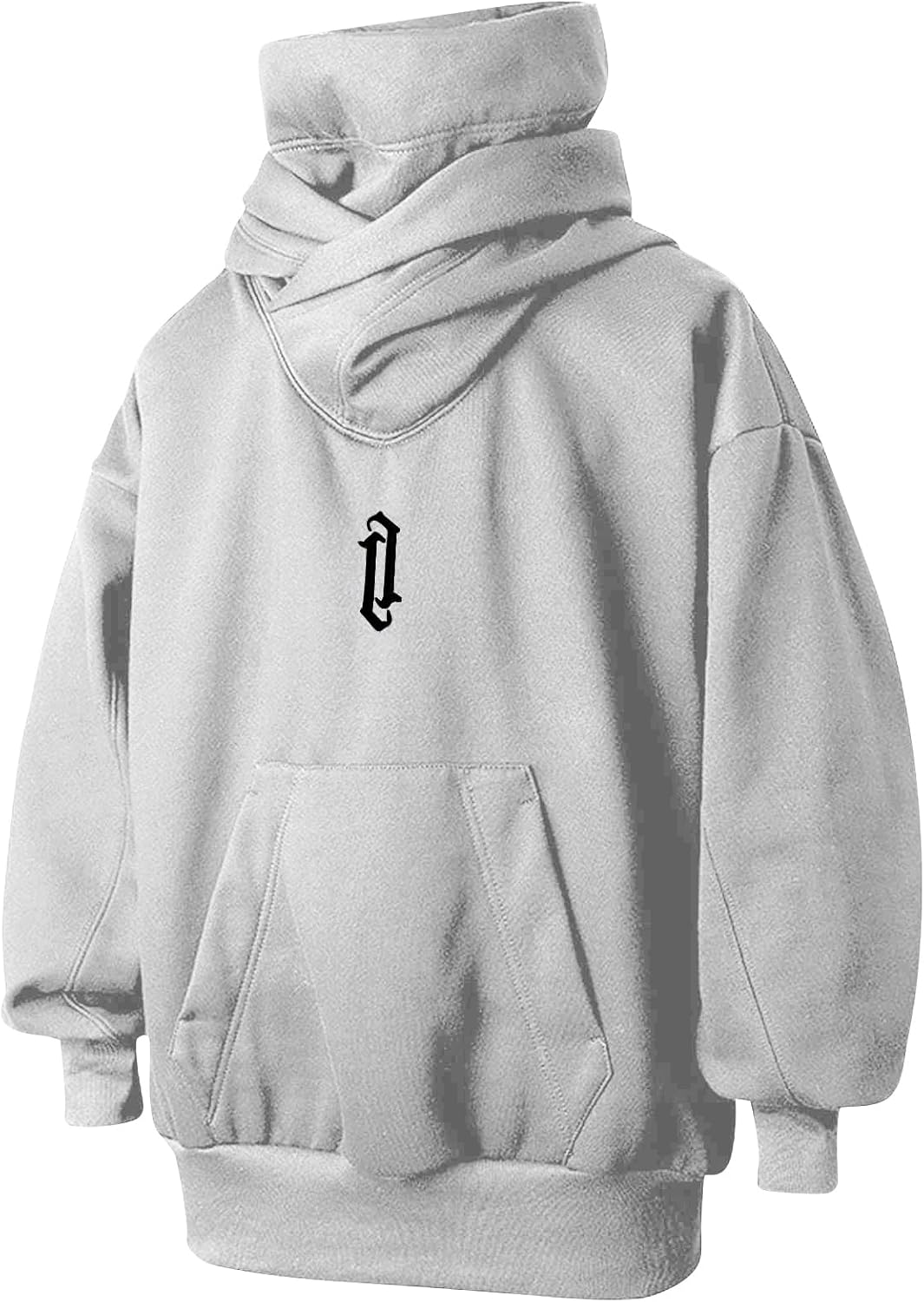 Men's Long Sleeve Fleece Hoodie Lightweight Tech Wear Soft Cotton Pullover Unisex Casual Hooded Sweatshirts