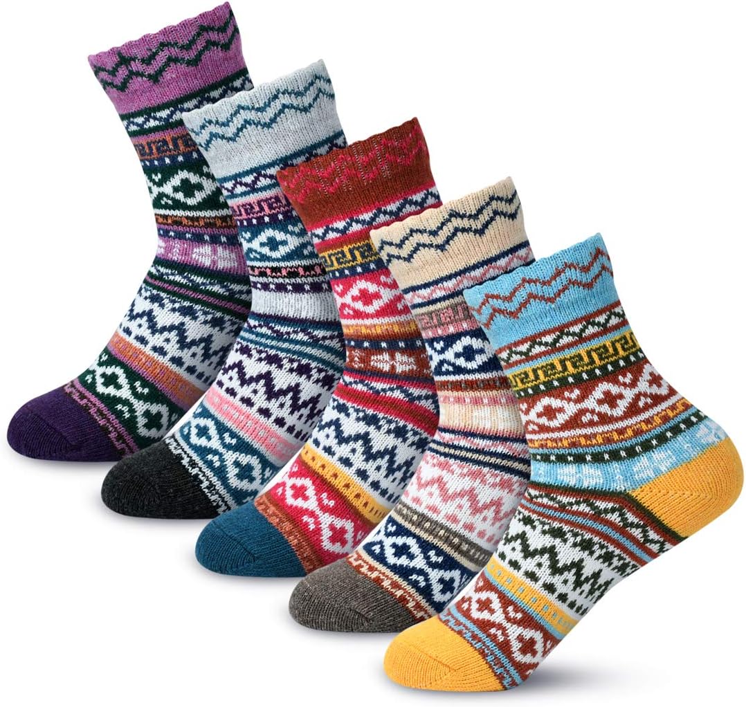 Women’s Winter Wool Socks - Warm, Cozy Christmas Gifts