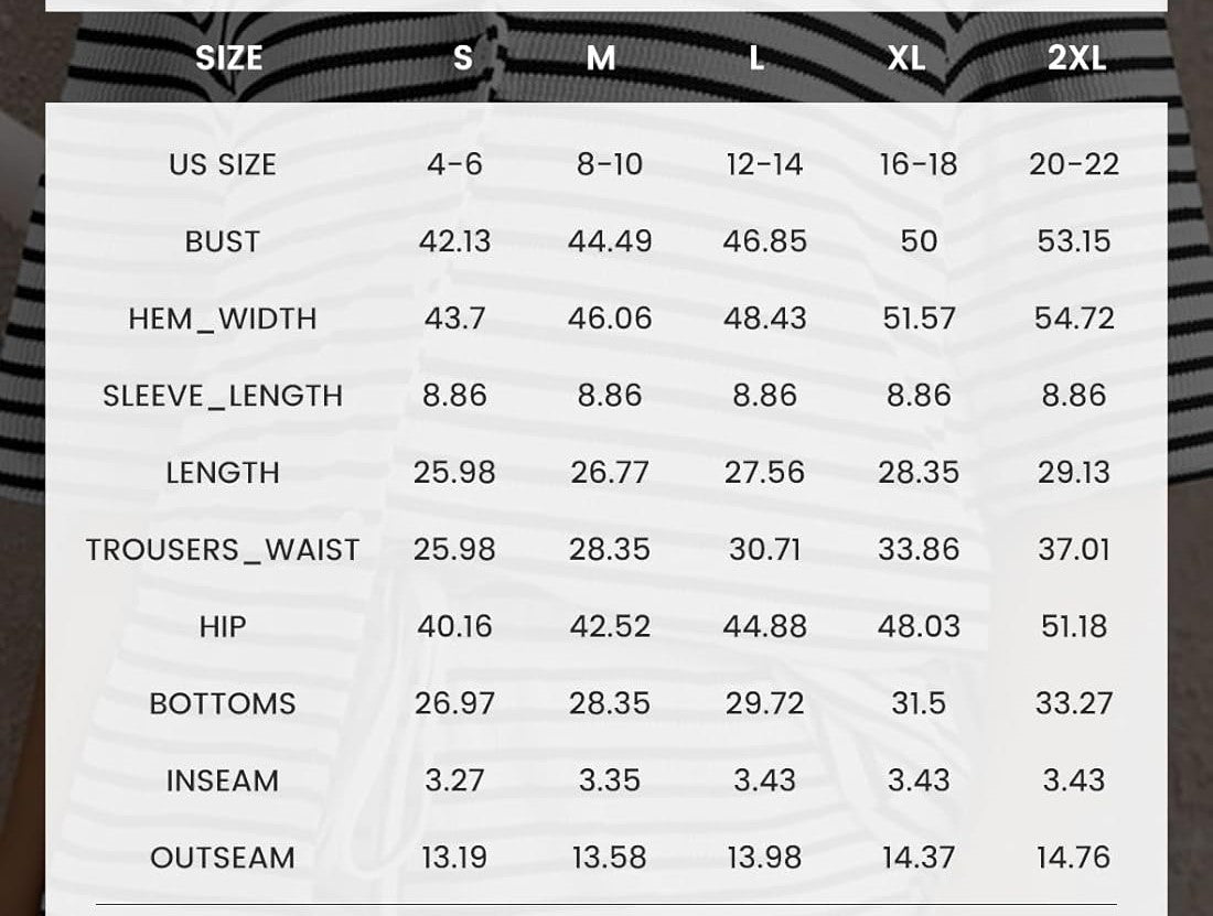 Casual Knitted Striped Short Sleeve Pajama Set (Buy 2 Free Shipping)