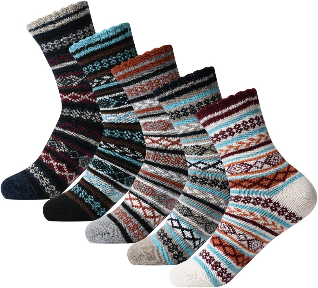 Women’s Winter Wool Socks - Warm, Cozy Christmas Gifts