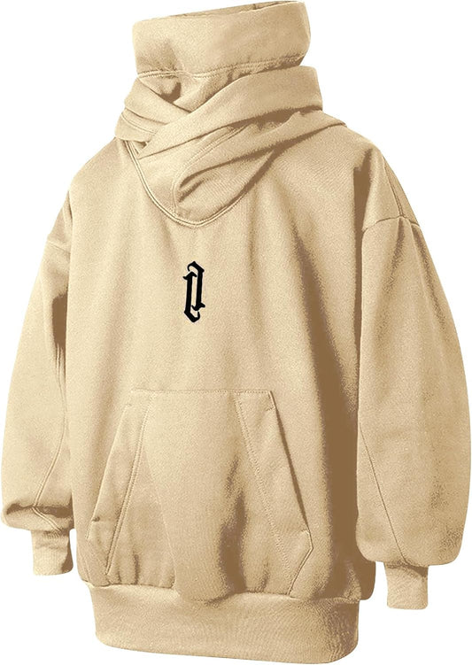 Men's Long Sleeve Fleece Hoodie Lightweight Tech Wear Soft Cotton Pullover Unisex Casual Hooded Sweatshirts