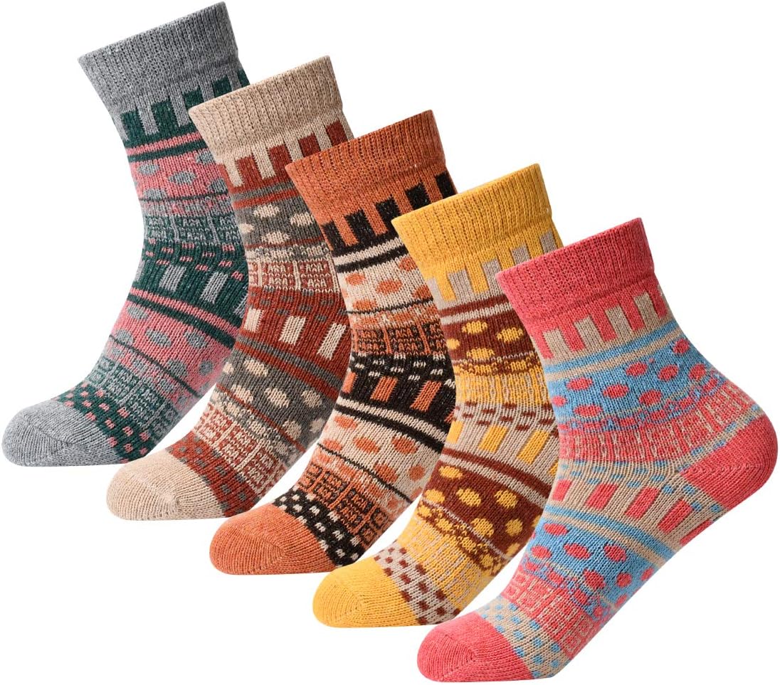 Women’s Winter Wool Socks - Warm, Cozy Christmas Gifts