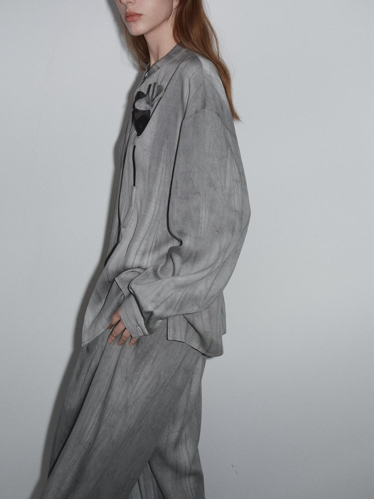 Lazy Style Solid Color Long Sleeve Top