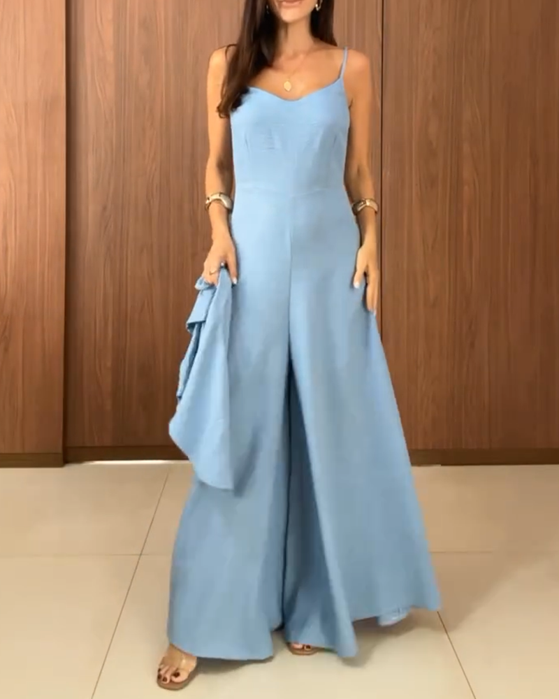 Stylish Multiple Ruffle Jumpsuit