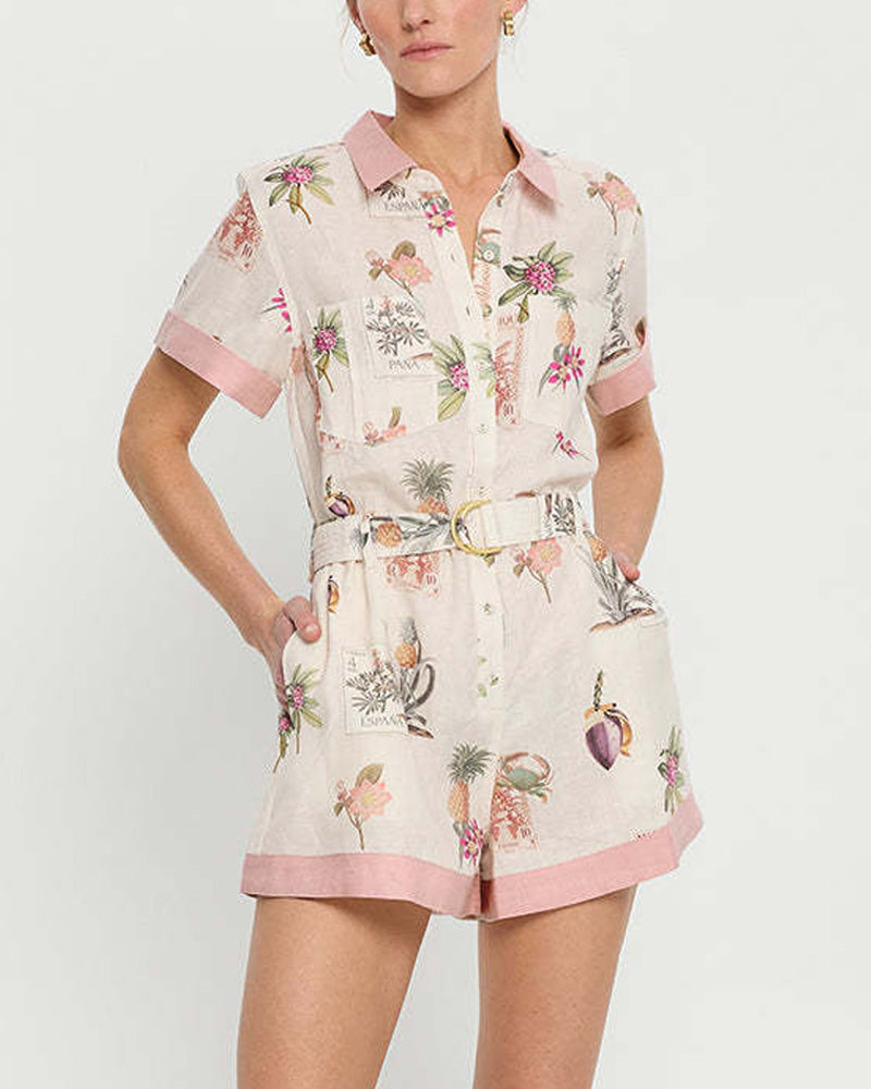 Elegant Lace-Up Cardigan Shirt Pants