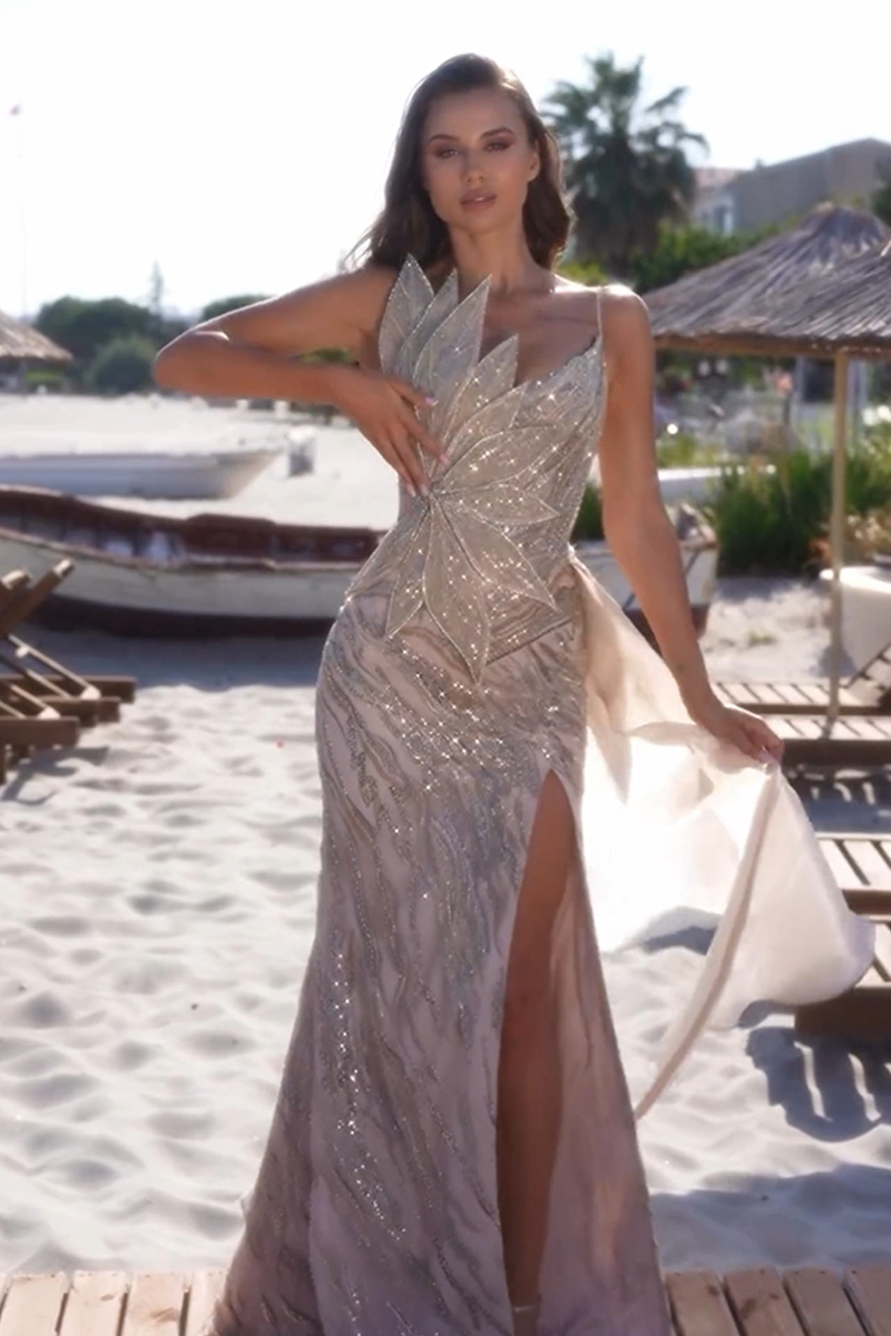 Serenity Embellished Maxi Dress