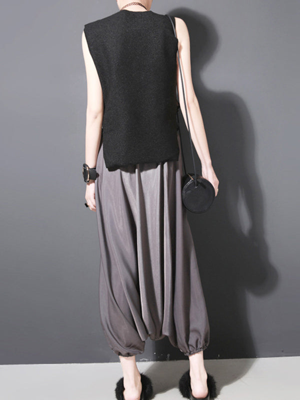 3 Colors Elasticity Cuprammonuium Knickerbockers Culotte Pants