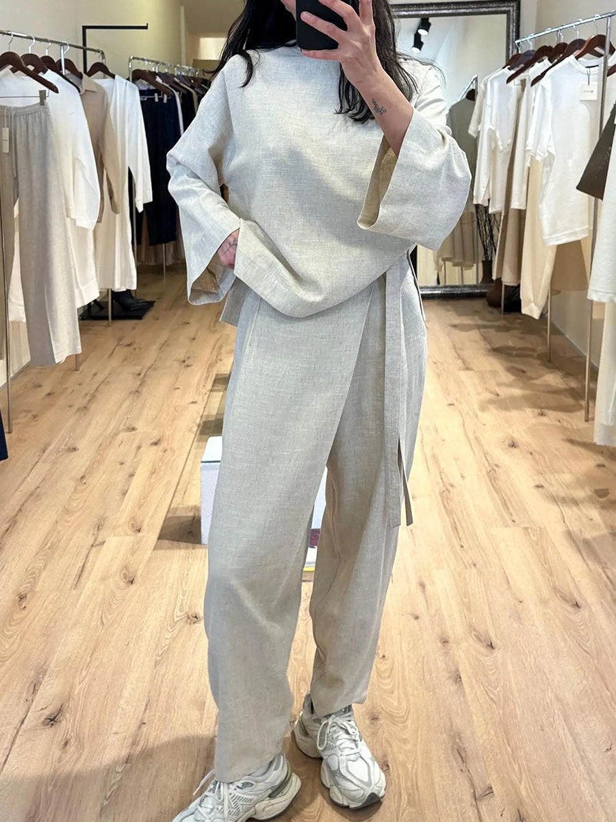 Irregular strap casual two-piece set