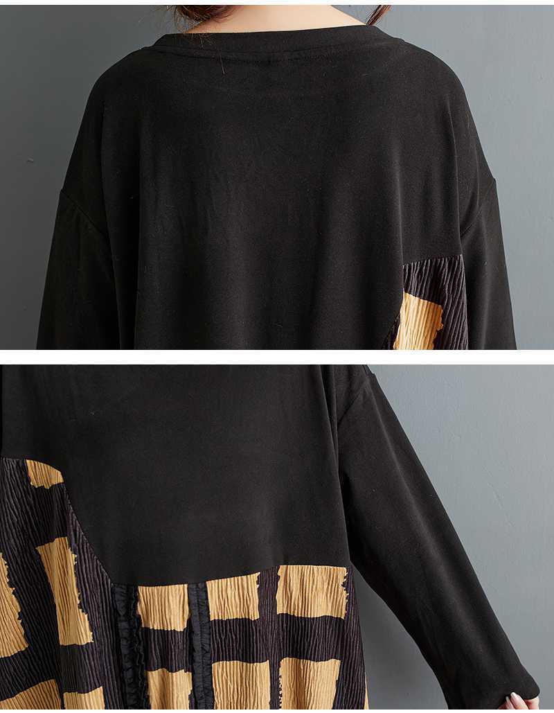 Vintage Plaid Long Sleeve Midi Dress