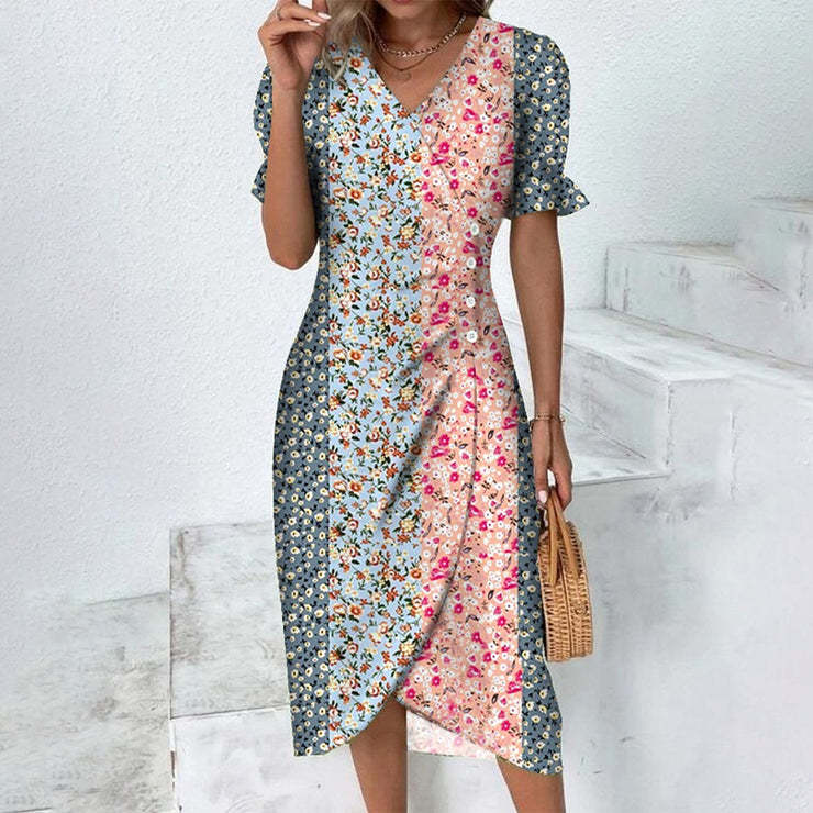 Women's Casual Loose Printed Dress