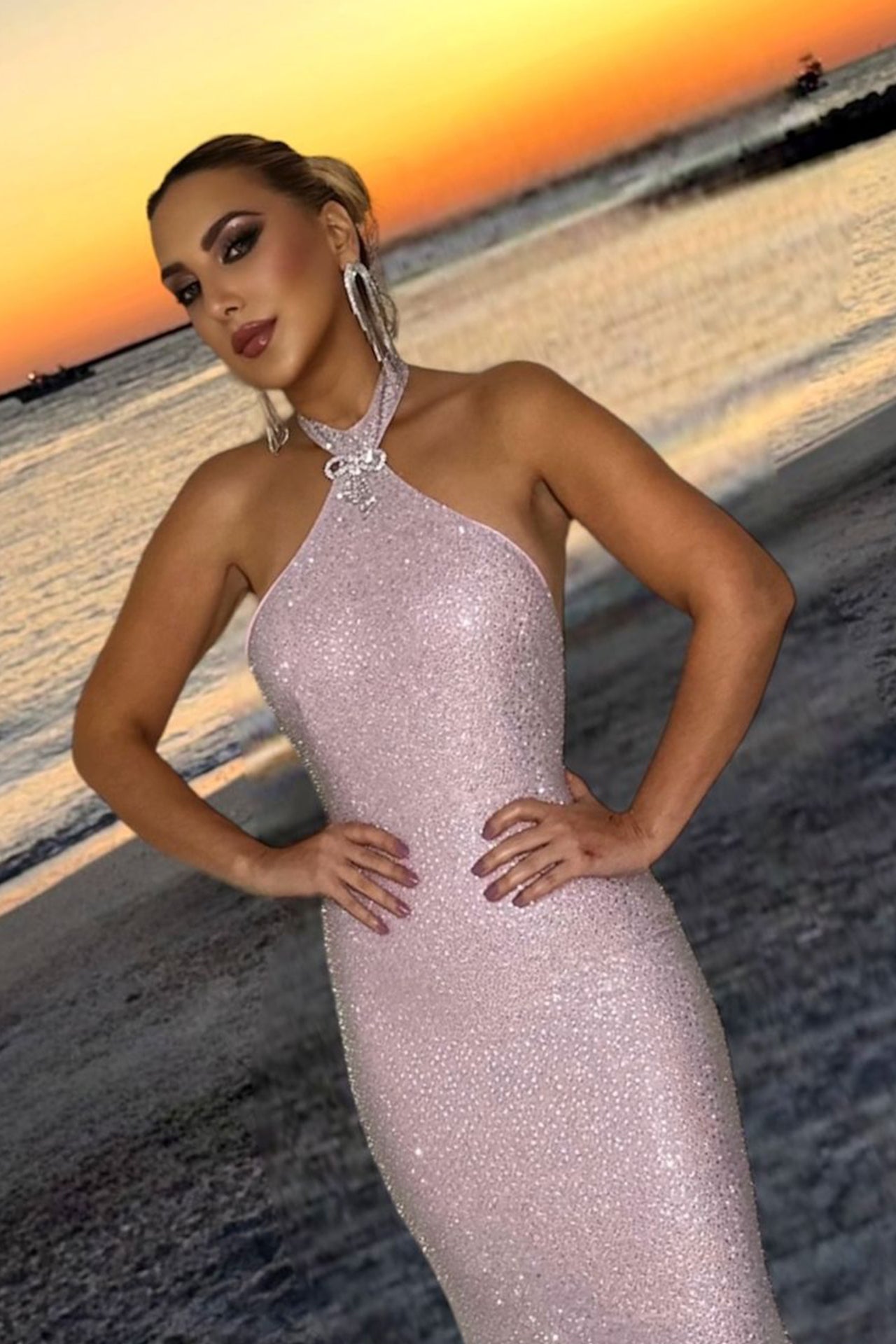 Abby Maxi Dress In Pink