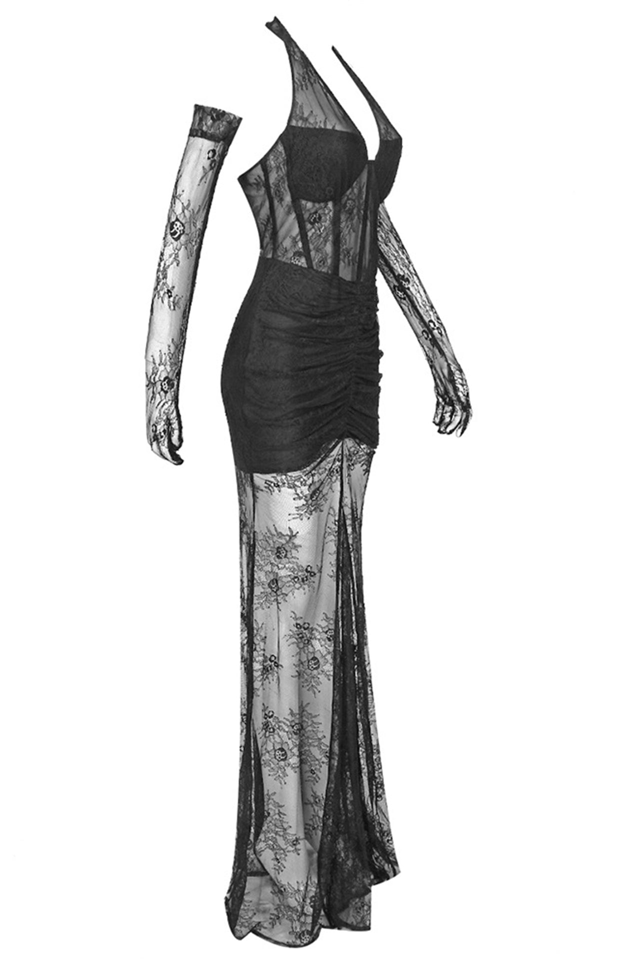 Talia Lace Dress With Gloves