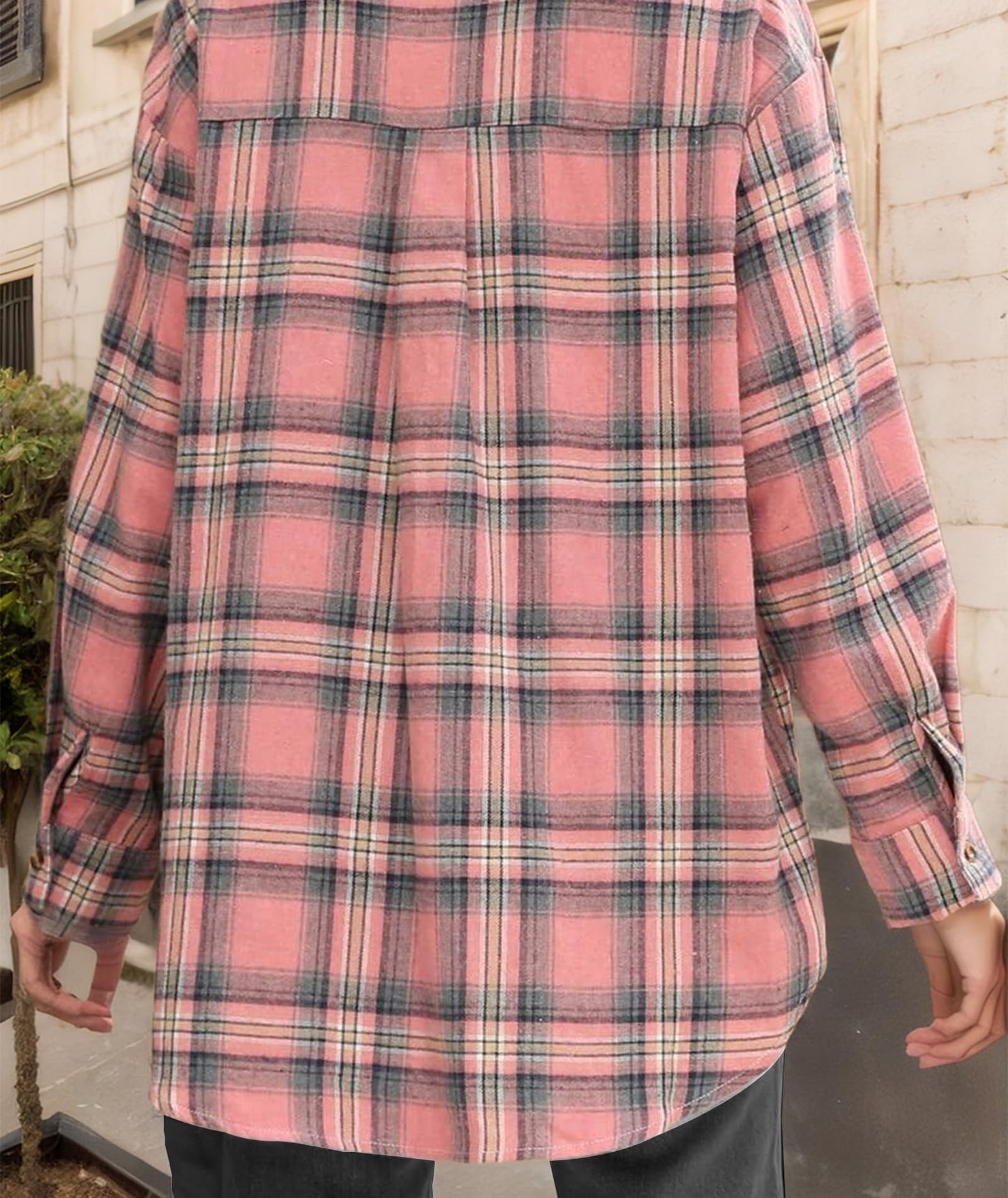 Flannel Shirts for Women Buffalo Plaid Shirts Oversized Long Sleeve