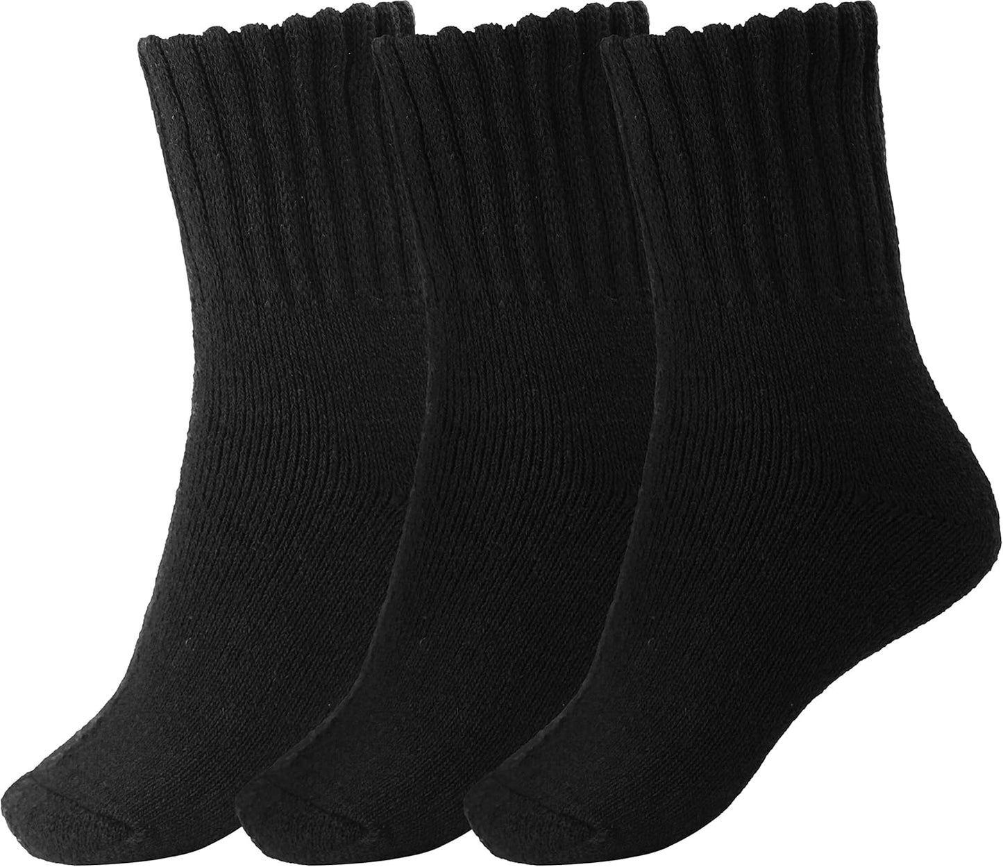 Boot Socks for Women Winter Solid Thick Warm Socks Cozy Crew Socks Christmas Gift