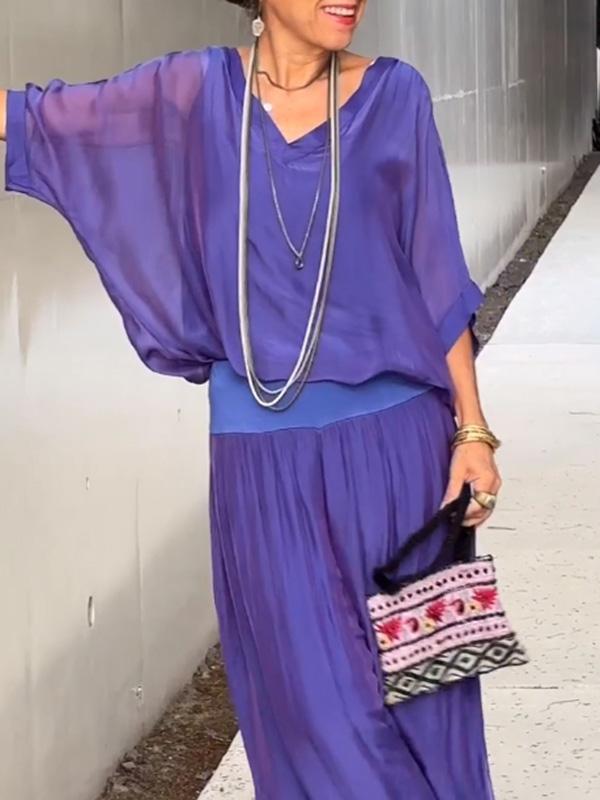 Casual Elegant Chiffon Suit