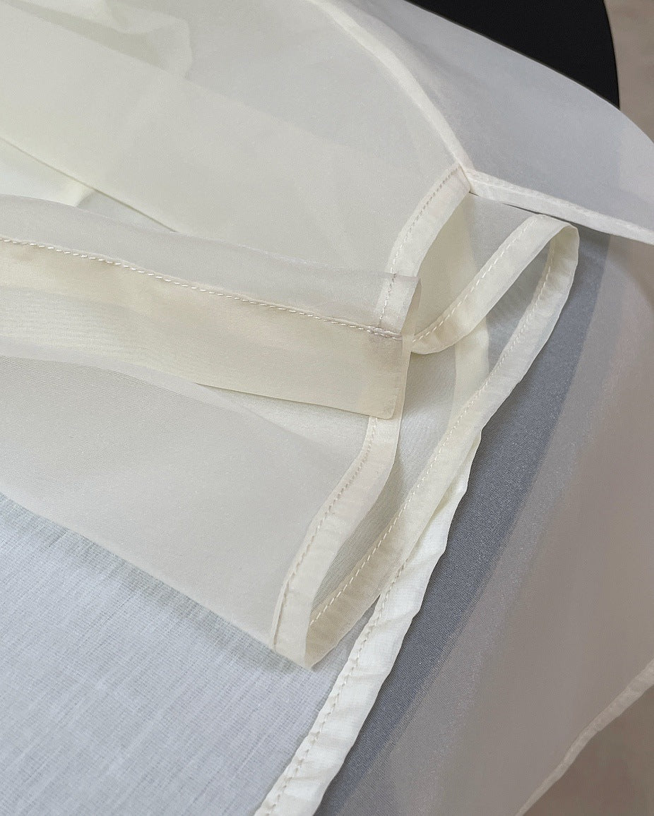 Loose Solid Color Lapel Long Sleeve Shirt