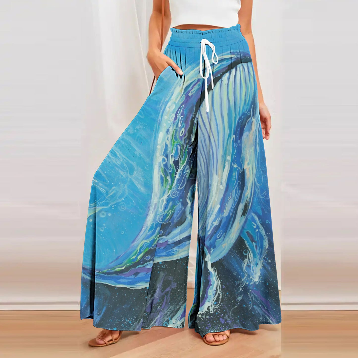 Women's Loose Printed Trousers