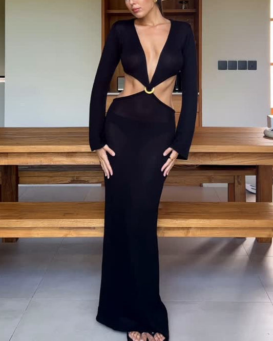 Sexy V-neck Cutout Dress