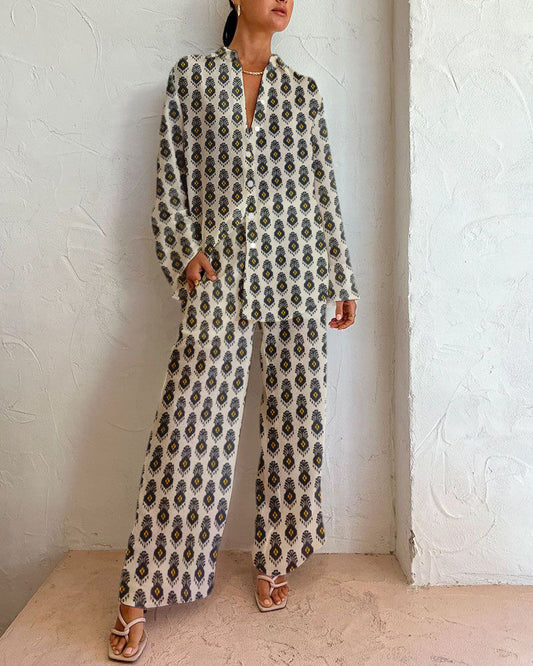 Elegant Long Casual Two-piece Set