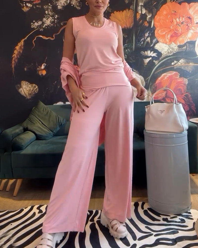 Casual home three piece set