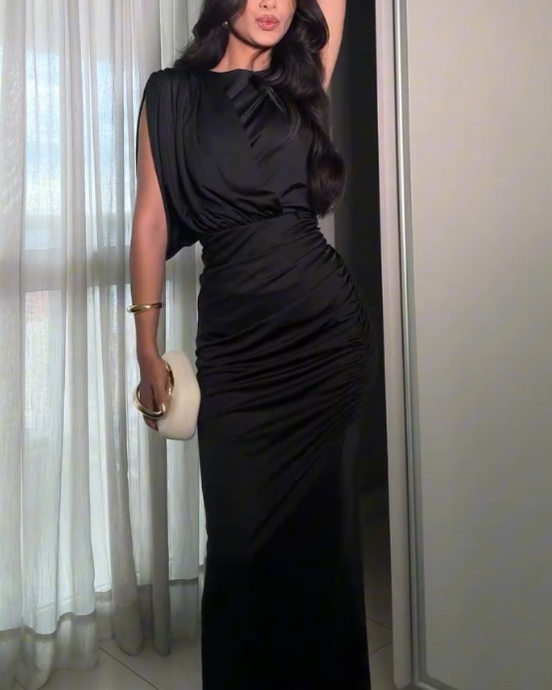 Elegant Irregular Sleeve Dress