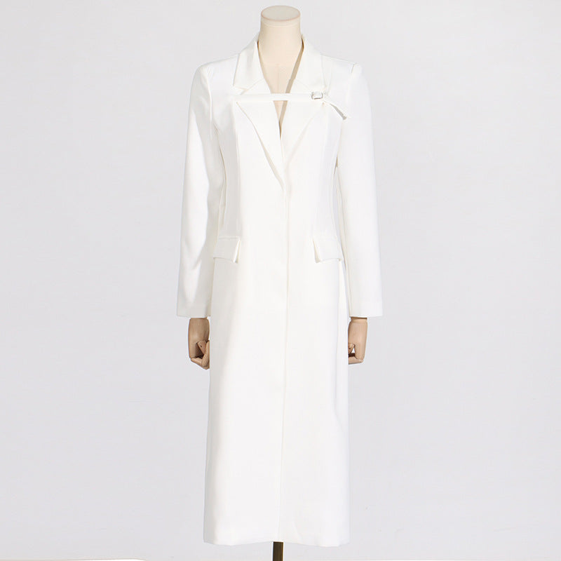 Niche design simple coat 2024 spring new fashion elegant commuter style slim slimming windbreaker for women