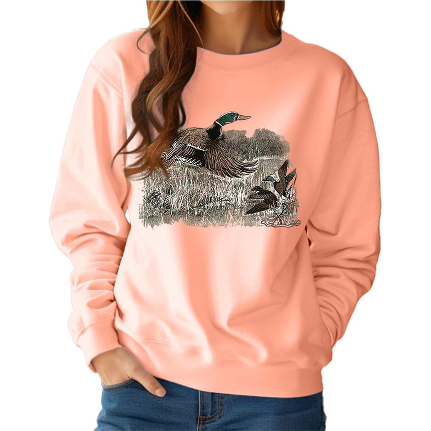 🦆Women's Vintage Mallard Duck Sweatshirt(Buy 2 Free Shipping)