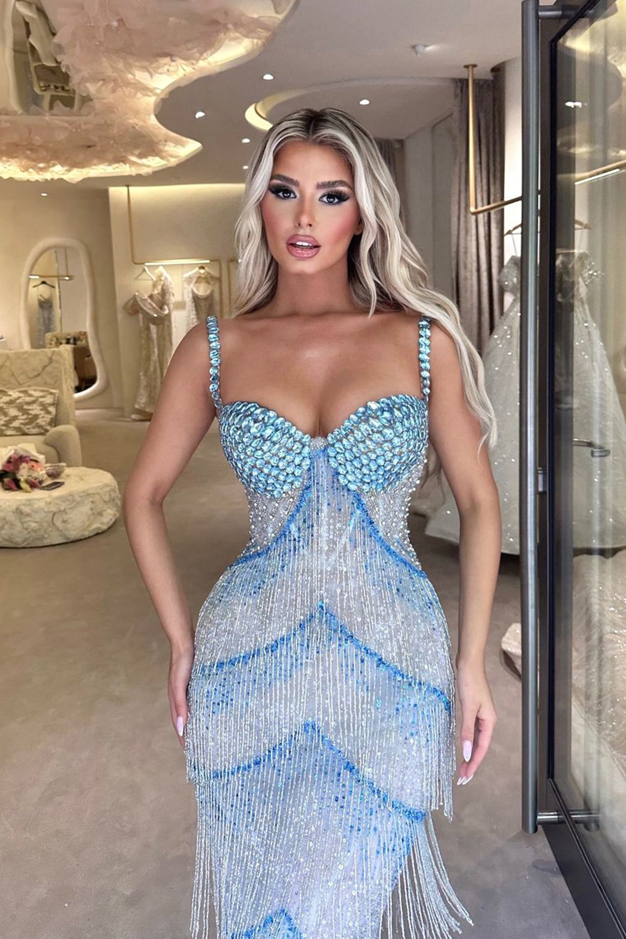 Elise Fringed Maxi Dress