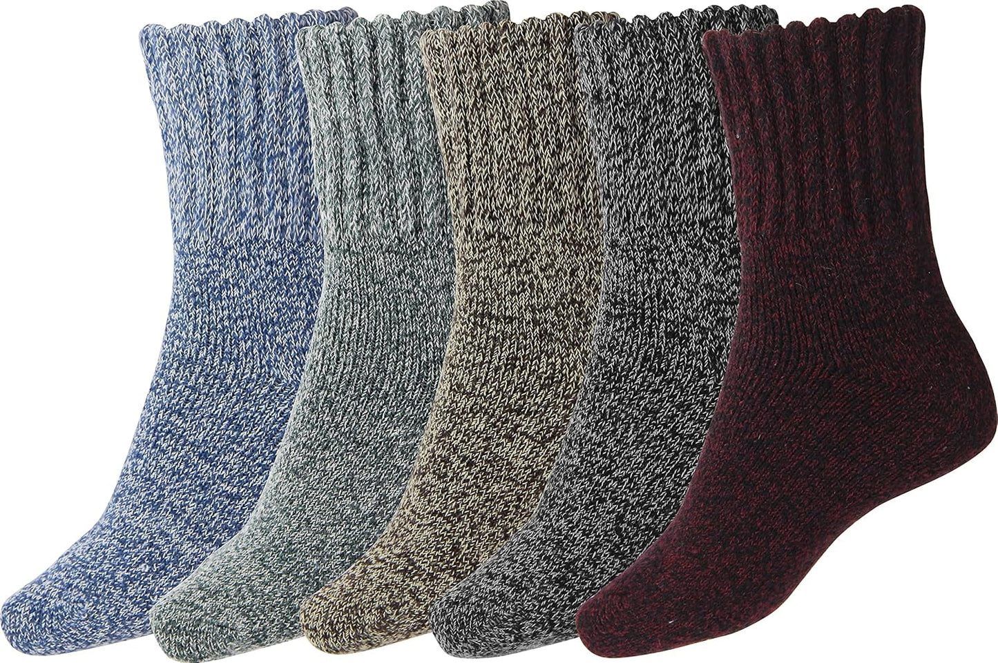 Boot Socks for Women Winter Solid Thick Warm Socks Cozy Crew Socks Christmas Gift