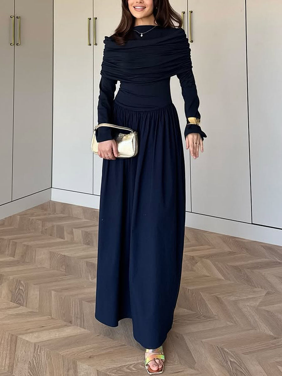 Casual Pleated Dress