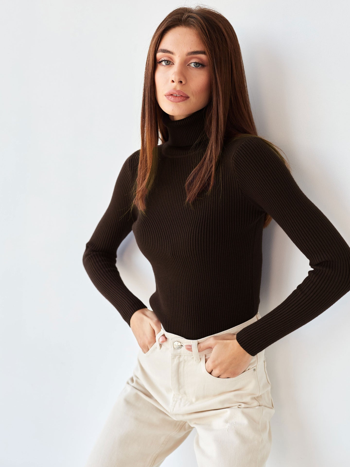 Turtleneck sweaters bottoming shirt autumn turtleneck pullover women