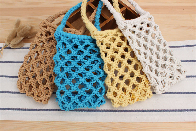 Fashion All-match Popular Woven Shoulder Bag