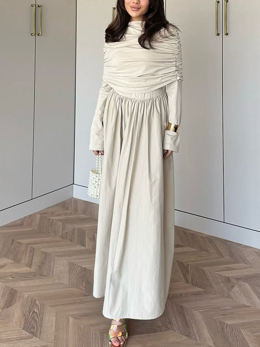 Casual Pleated Dress