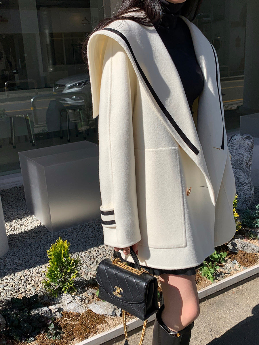 Vintage Faux Cashmere Tweed Button Jacket