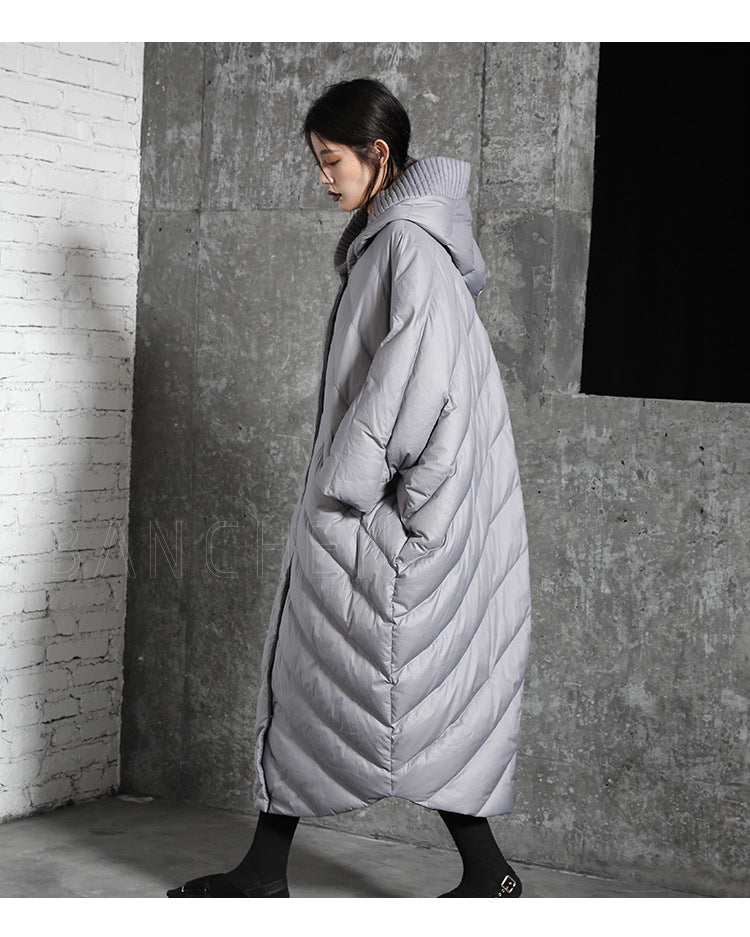 Warm Thickened Hooded Duck Down Coat