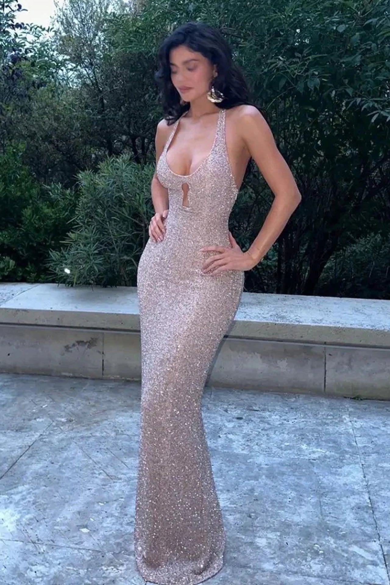 Asha Sequined Maxi Dress