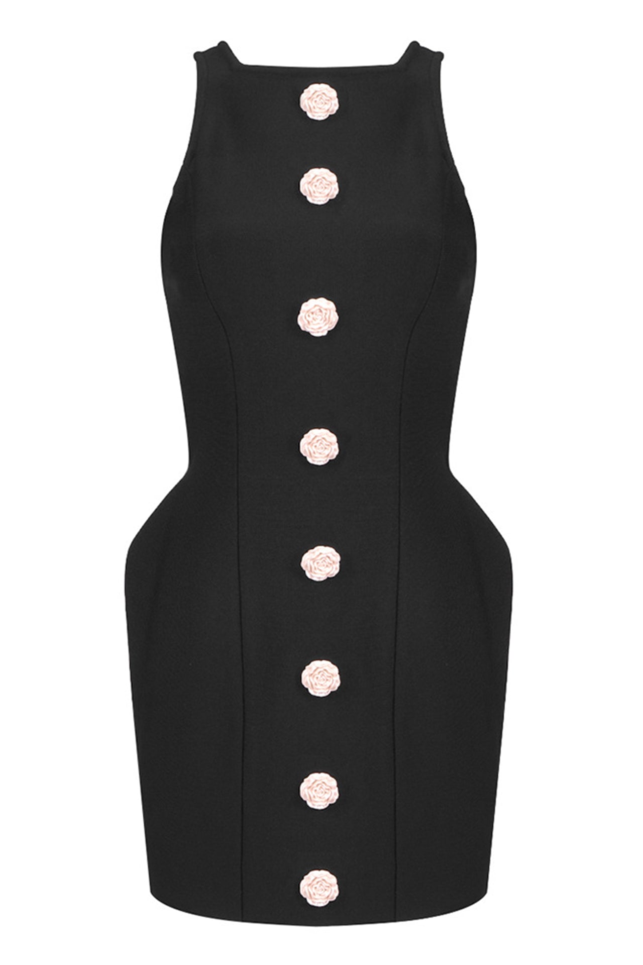 Emma Sleeveless Flower Mini Dress