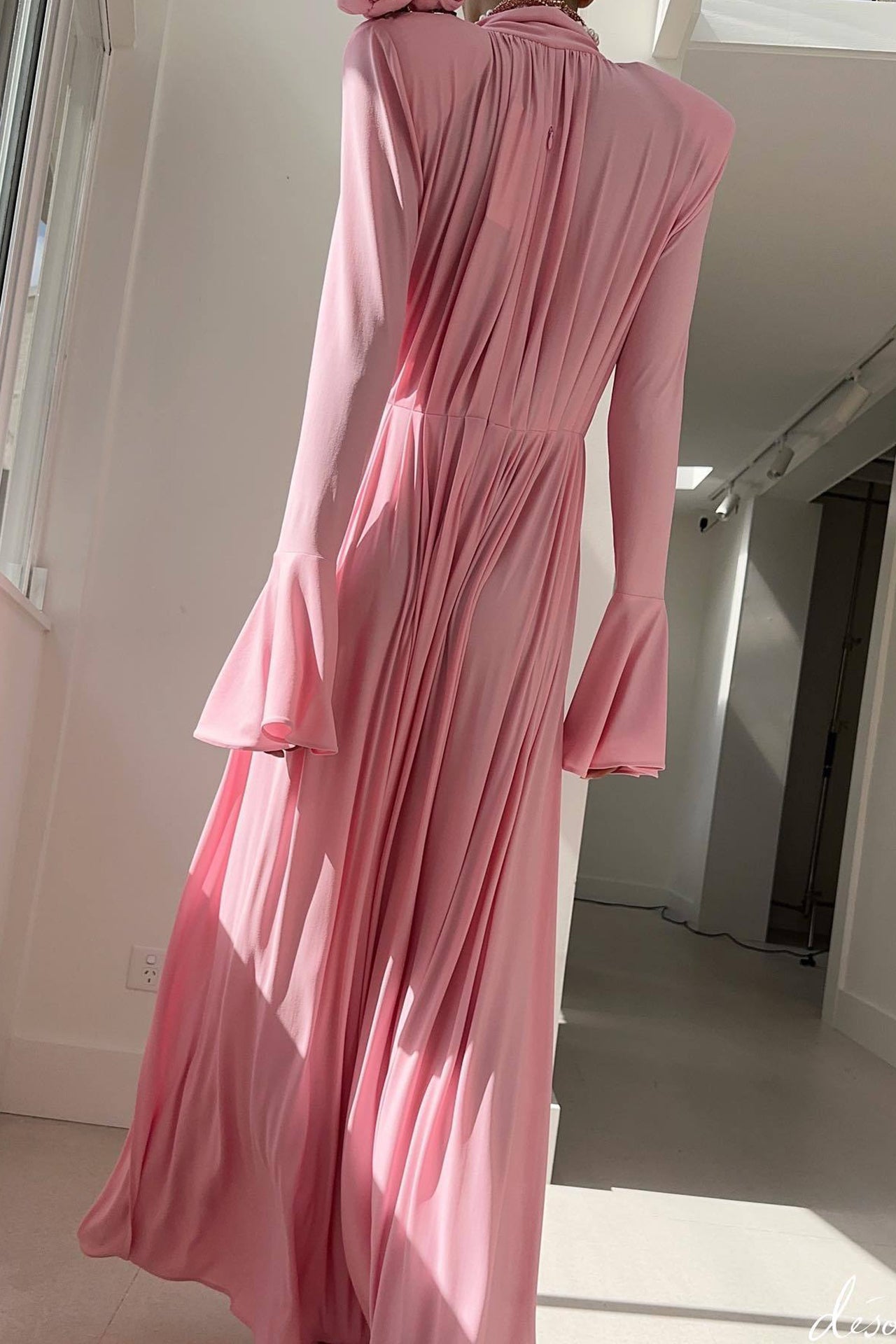 Brinley Flower Trim Maxi Dress