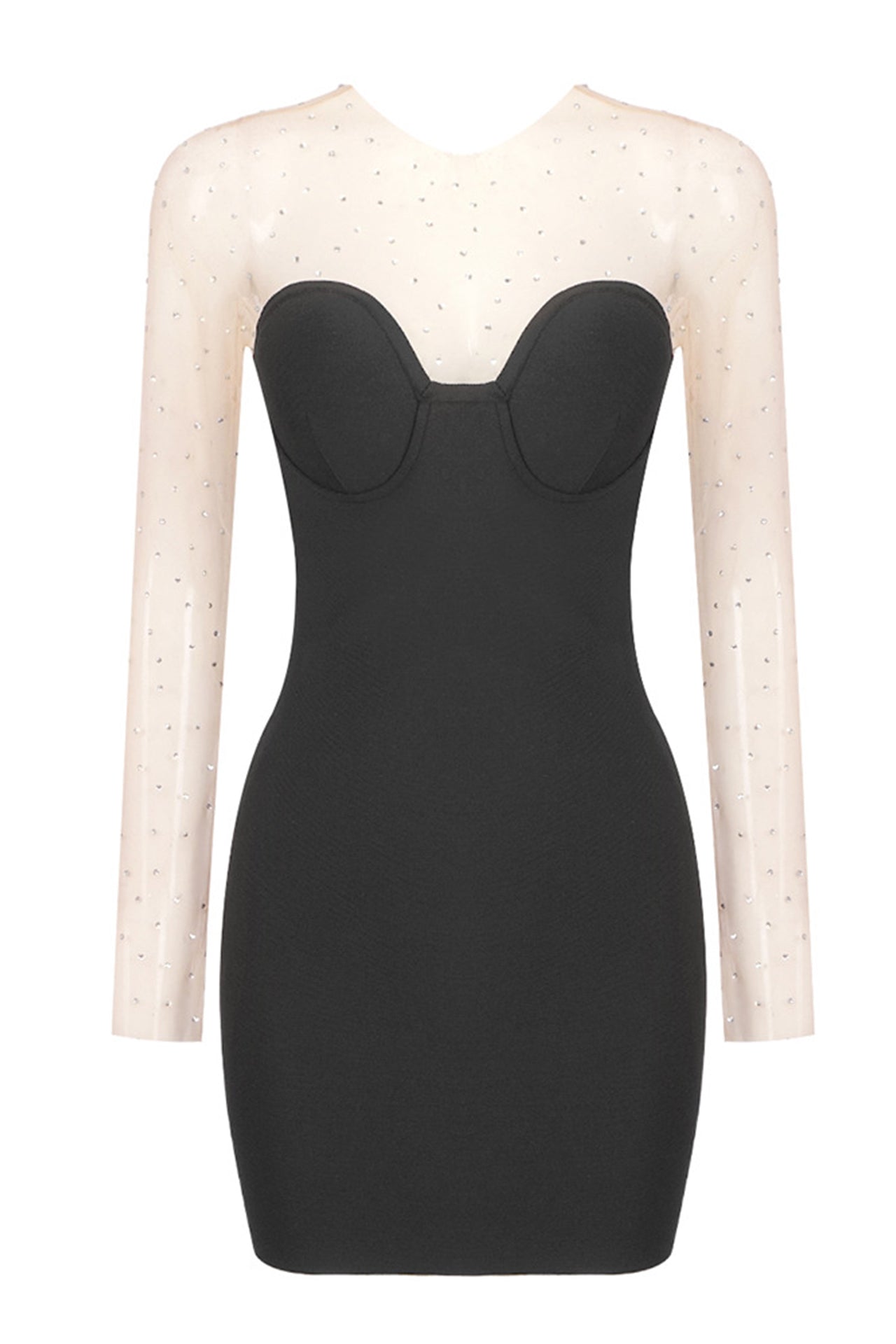 Camila Black Long Sleeve Mini Dress