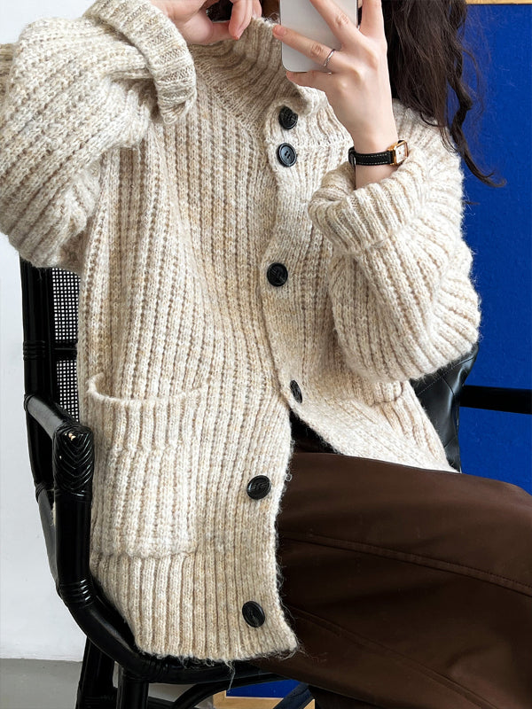 Loose Wool Turtleneck Sweater Outerwear