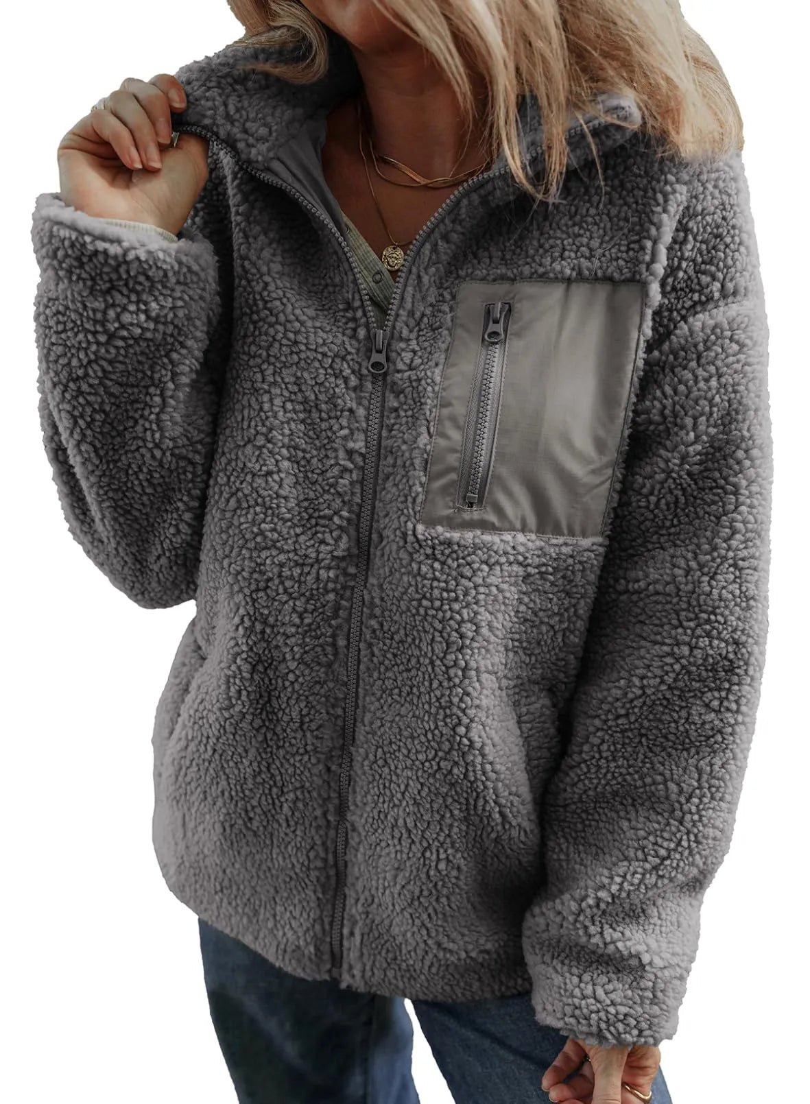 Women's Winter Full Zipper Fleece Jackets (Buy 2 Free Shipping) 